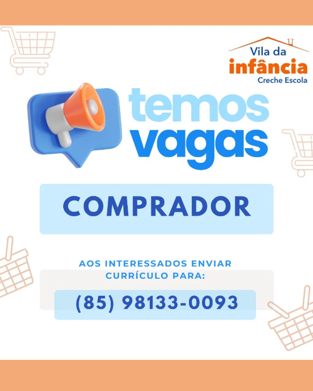 Oportunidade de Trabalho - Auxiliar de Compras Externo