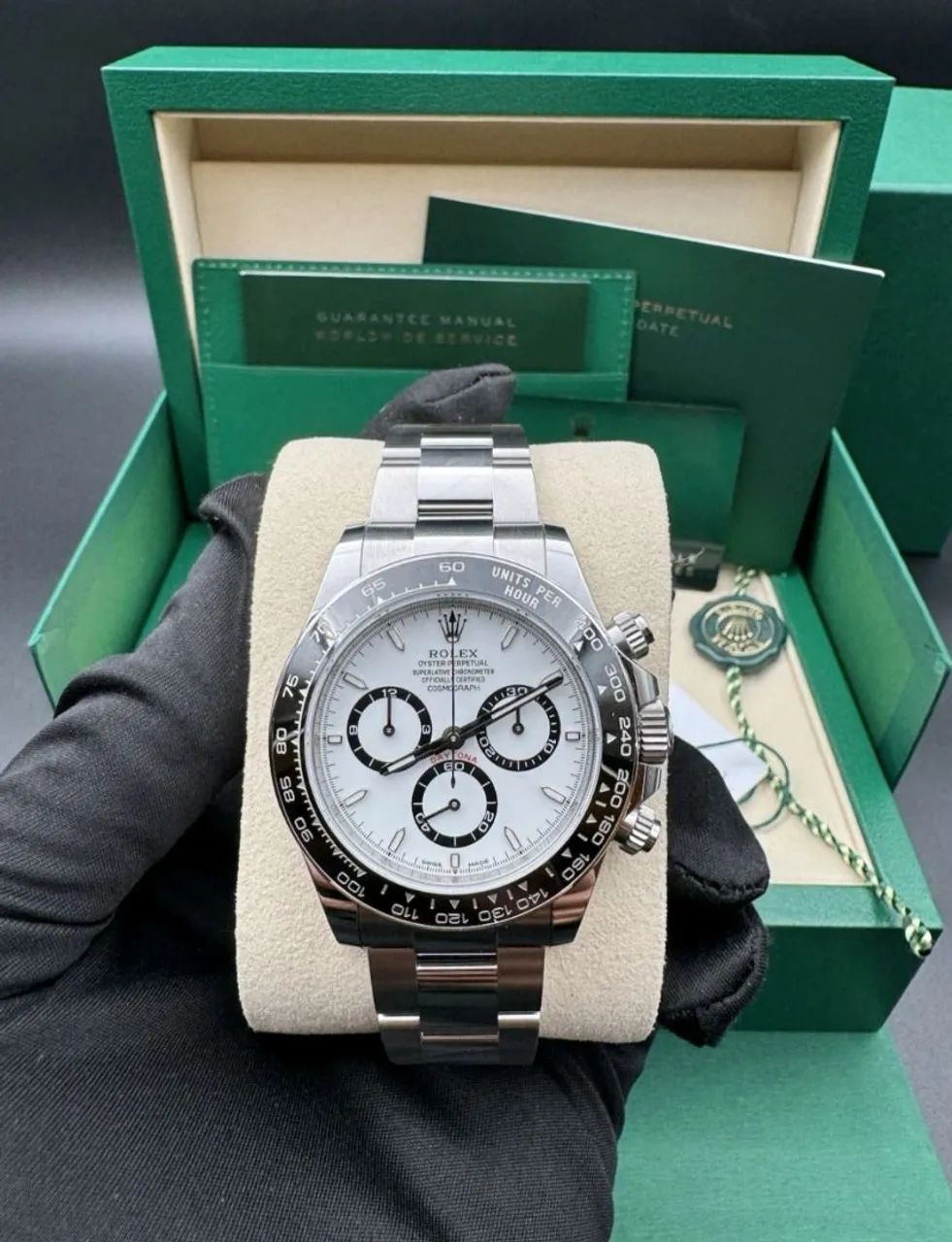 Relógio Rolex Daytona 126500LN Panda Original 2025 Completo