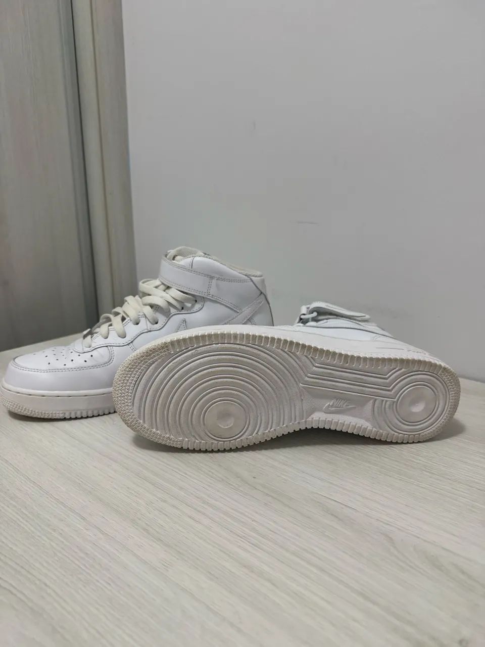 Tênis Nike Air Force 1 Mid Branco Masculino - Foto 2