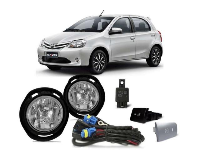 Farol Auxiliar Milha Toyota Etios C/ Botão Original - Shocklight