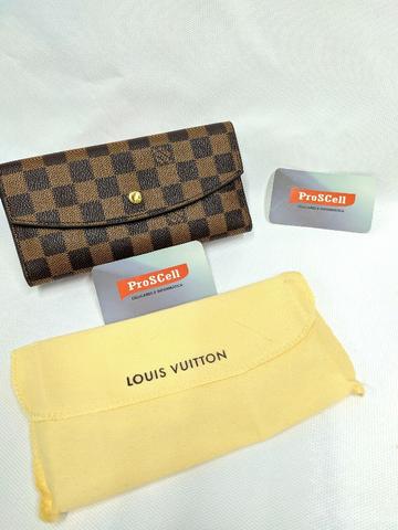 Carteira Louis Vuitton marrom, abertura de botão - Foto 2