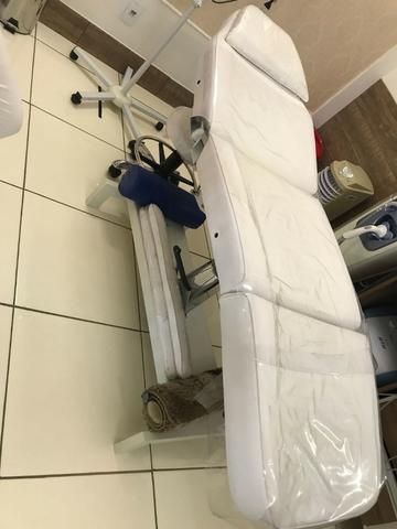 Maca Hidráulica Para Estética - Giro 360° + Mocho