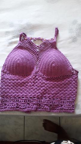 Cropped de crochê - Foto 3