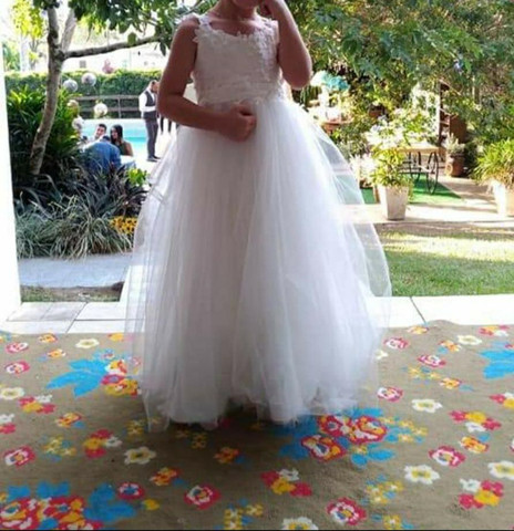 vestido de daminha olx