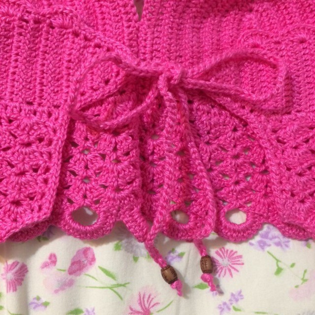 Top cropped pink crochê novo - Foto 3