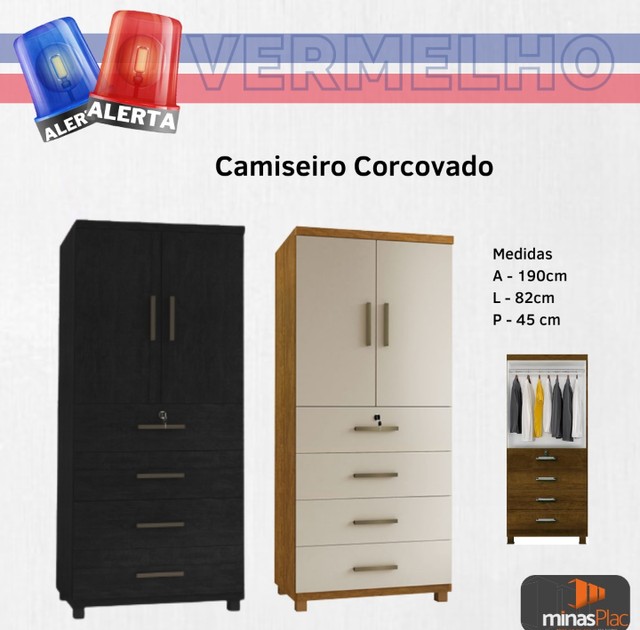 Quarto camiseiro roupeiro guarda roupas