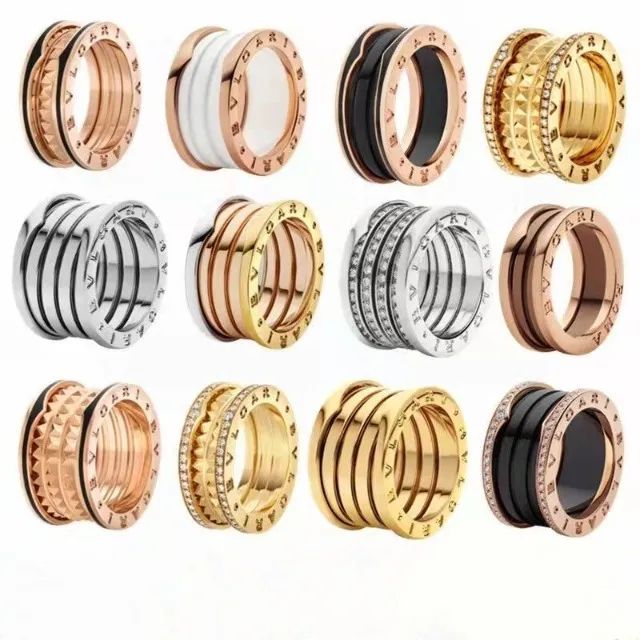Aliança Anel Bvlgari com duplo banho em ouro 18 k - Foto 4