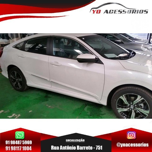 Frisos Protetores Civic G10 Modelo Original P/ as Portas - Cor do carro.