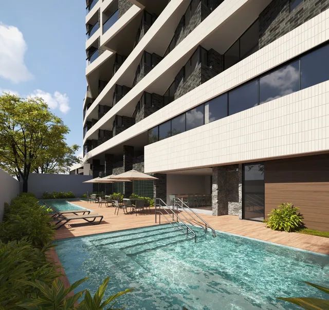 Apartamento para venda com 25 metros quadrados com 1 quarto em Espinheiro - Recife - PE