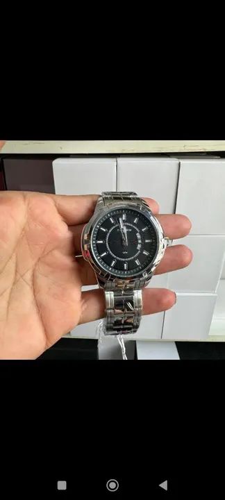 Relógio Masculino de Aço Inoxidável marca Mondaine no precinho top pra vcs