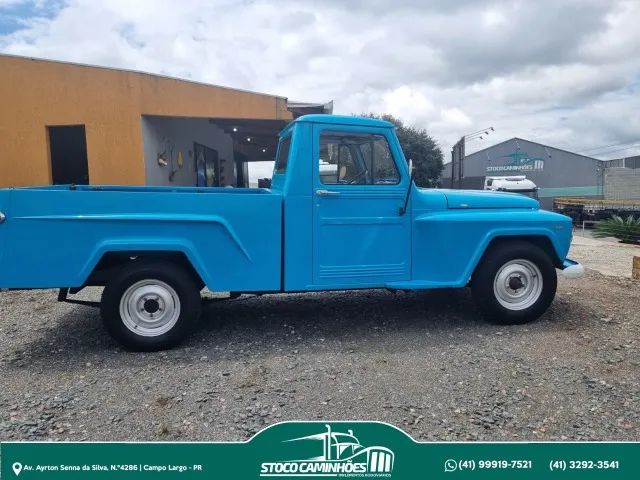 Ford F75, ano 1974, cambio manual, 6 cilindros, placa preta de colecionador, impecavel.  - Foto 2