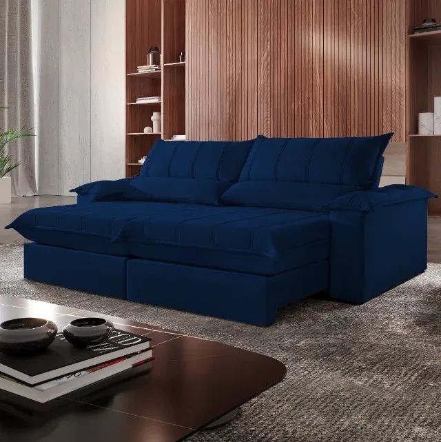 Sofá Retrátil e Reclinável Porto Bello  2.40m    Produto Novo.   Pronta Entrega. - Foto 4