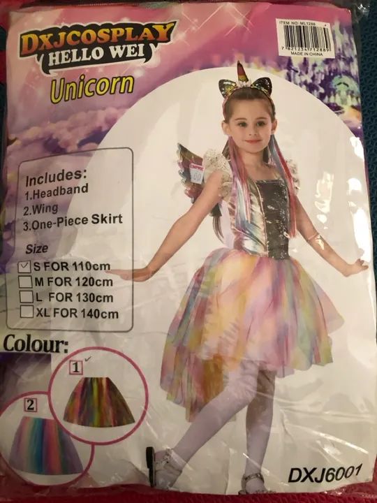 Fantasia de Unicórnio Infantil veste 4 a 7 anos - Foto 4