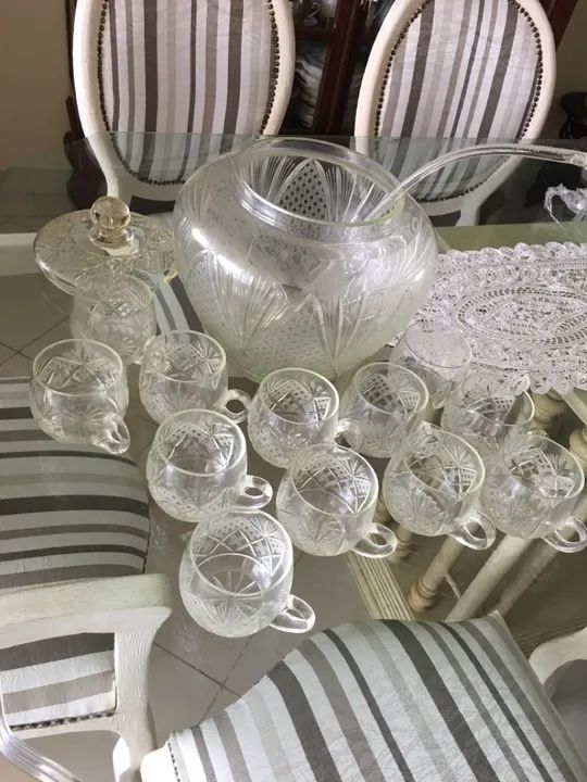 Antiga Poncheira de Cristal - Foto 2
