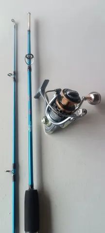 Vara de pesca com molinete nova  - Foto 2