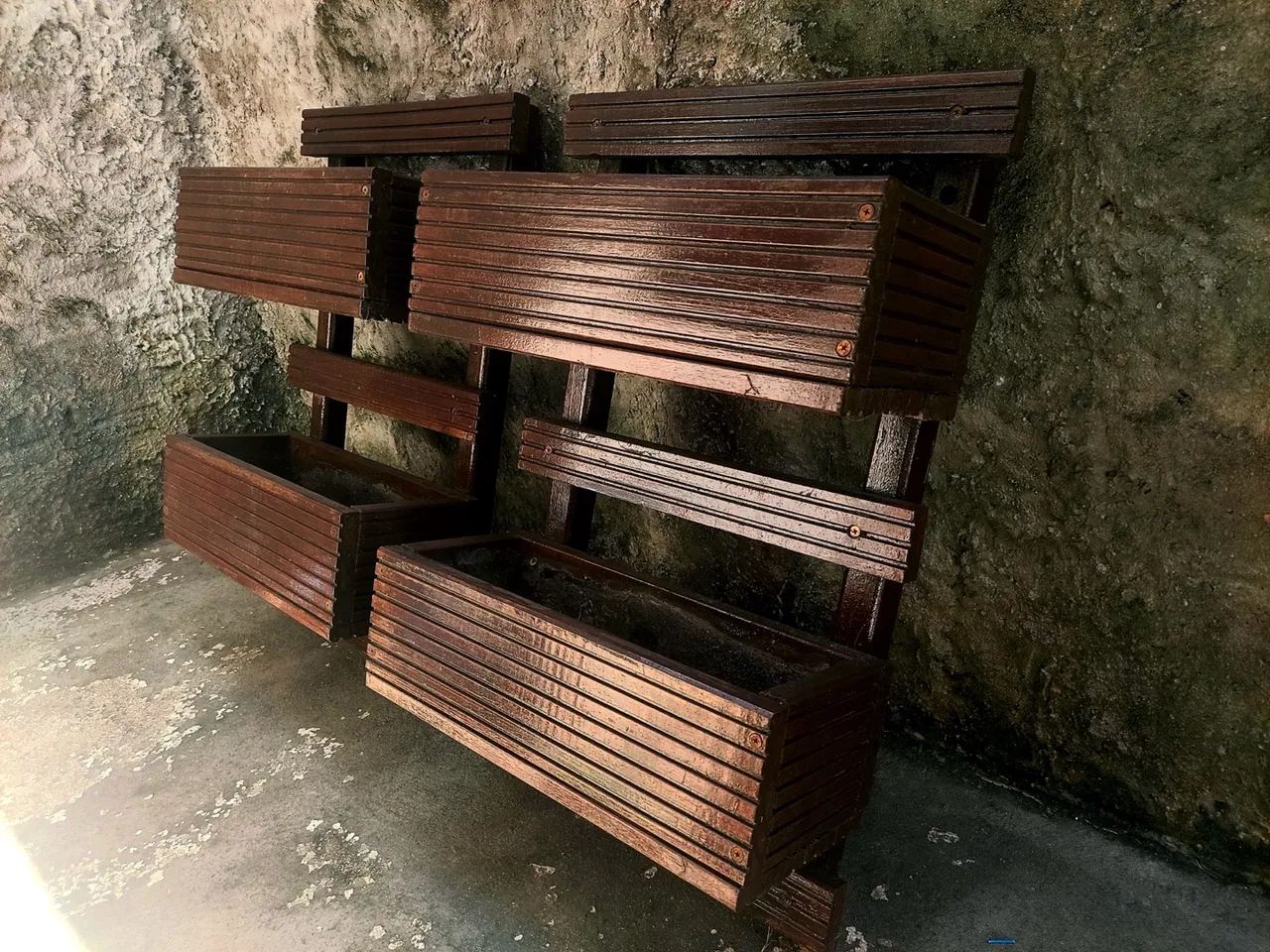 Jardineira kit com duas (madeira nobre)