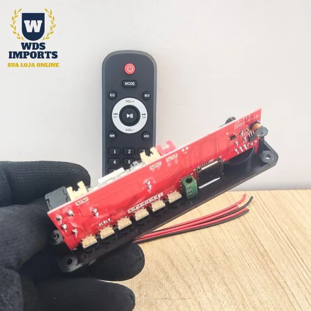 Placa de Som decodificadora Amplificada USB Bluetooth 150W 2x75W - Foto 3