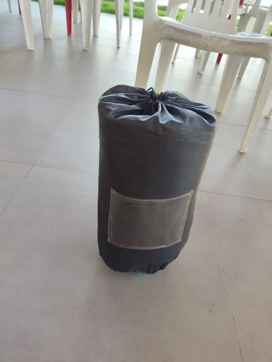 Saco de dormir azul e preto - Foto 3