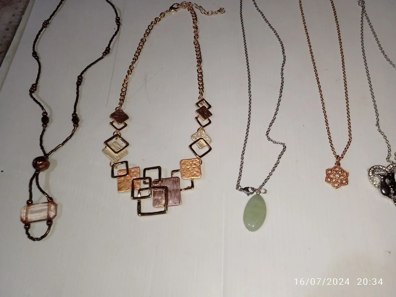 Colares femininos. Bijuterias de ótima qualidade. Kit com 5 peças. - Foto 4