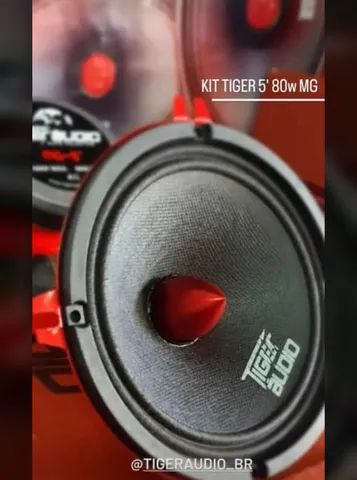 Par alto falante Tiger Audio 80rms 160w 6 polegadas 