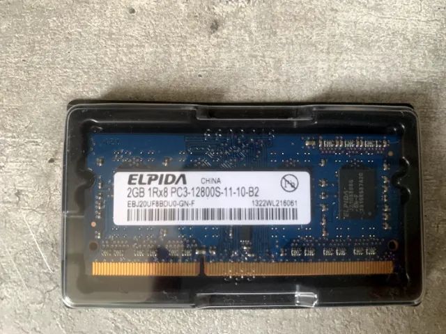 KIT 2 Peças Memória Notebook Elpida 4gb  Azul - Foto 2