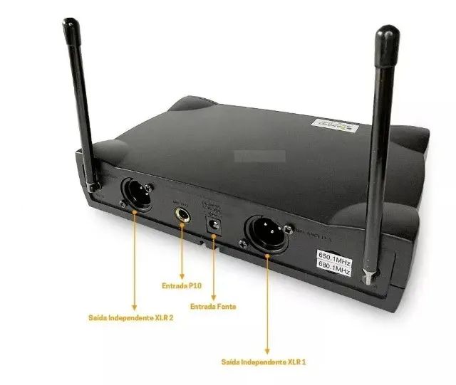 Microfone Duplo Sem Fio UHF Wireless Profissional Le 906 - Lelong - Ideal para Karaoke  - Foto 6