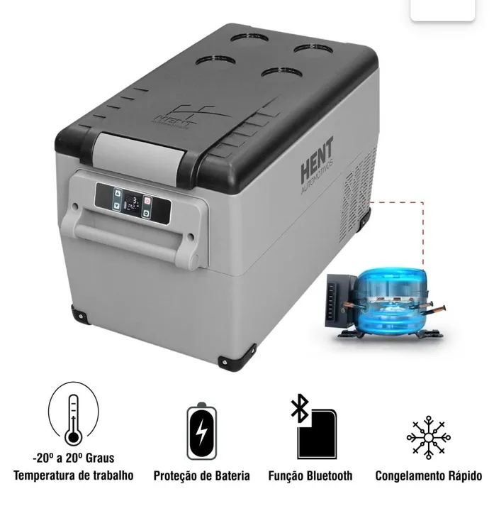 Geladeira Freezer Portátil 12volts, Hent 32 Litros Quadrivolt