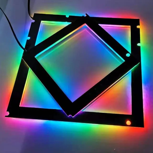 Painel Acrilico Iluminação Argb Para Placa Mae Atx ou Mini Atx - Foto 3