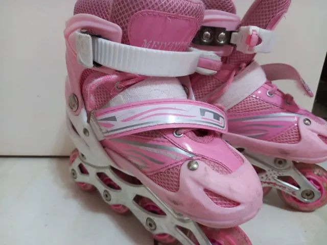 Patins 3 rodas ajustáveis - Foto 3
