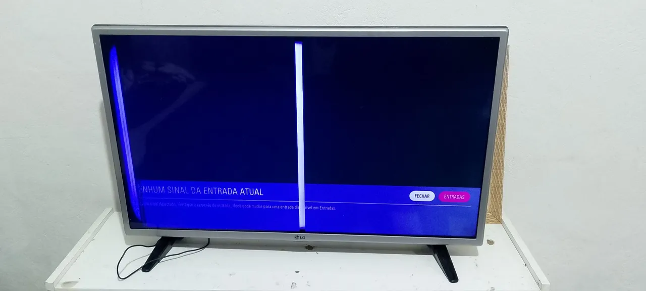 TV LG com defeito na tela