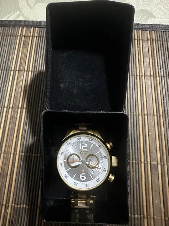 Relógio Masculino Chilli Beans Dourado - Foto 4