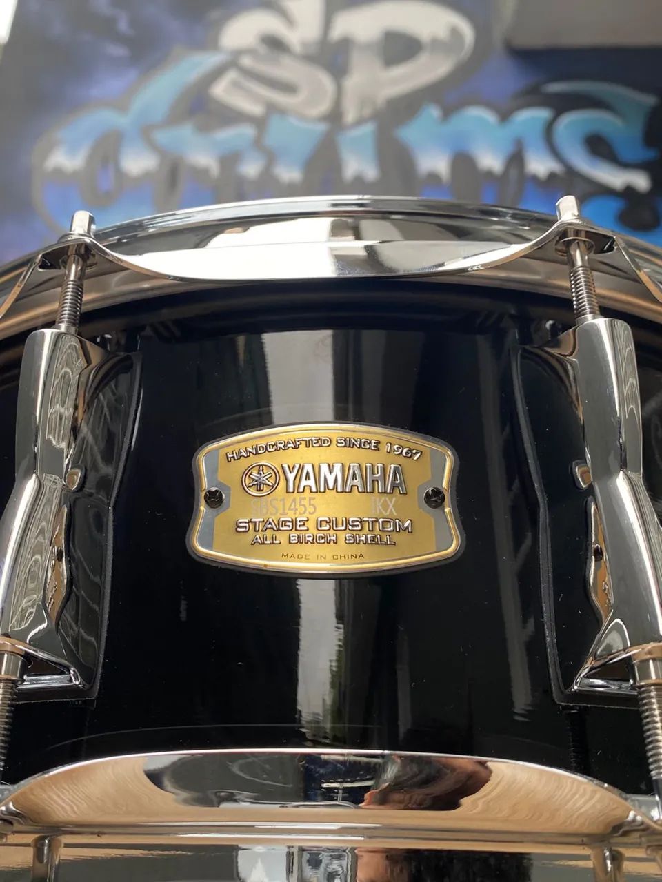 Caixa Yamaha Stage Custom Black Lacquer 14x5,5 - Foto 5