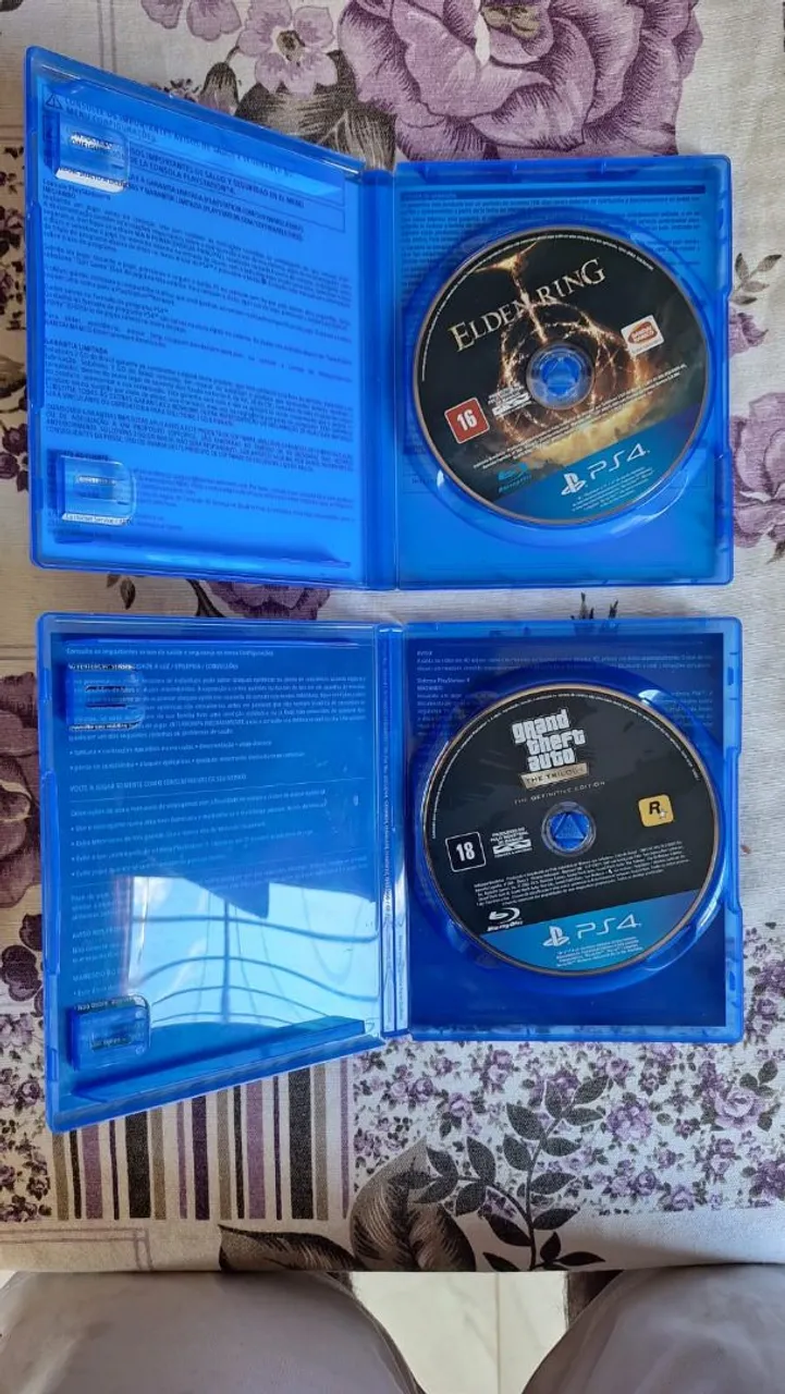 Jogos Elden Ring e Grand Theft Auto: The Trilogy para Playstation 4