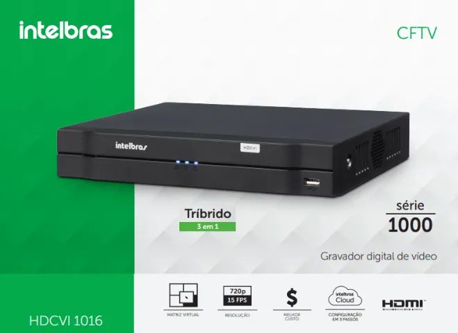 DVR Intelbras HDCVI 1016 - 16 Canais