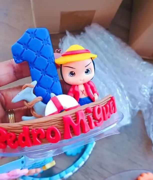 Topo de bolo/ vela personalizada/ aniversário  - Foto 6