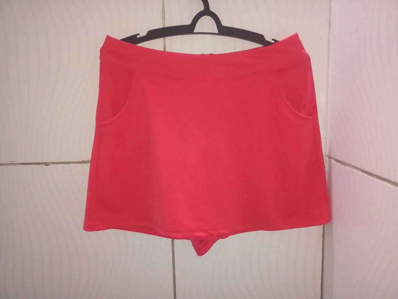 Short Saia Vermelho Hello!UP Feminino M 