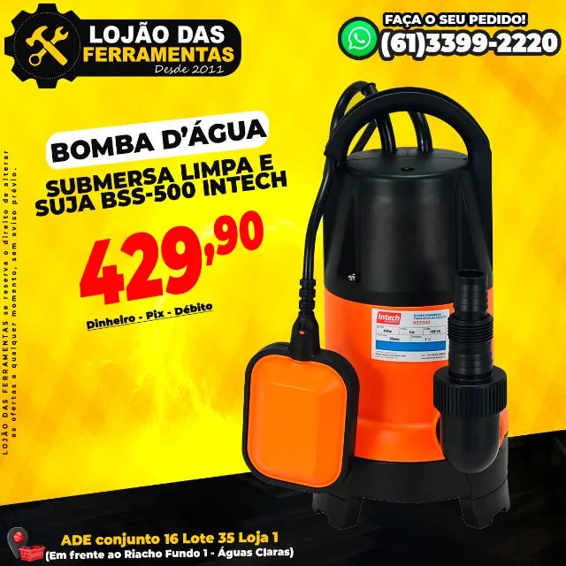 Intech BSS-500 Submersible Clean and Dirty Water Pump