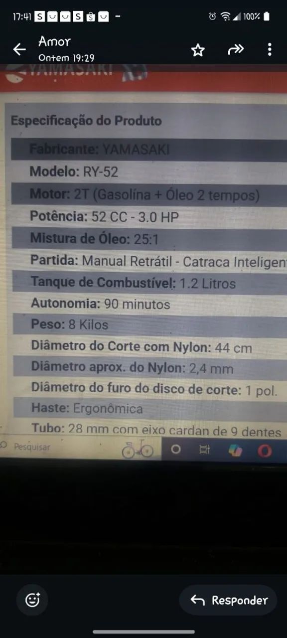 Roçadeira nova - Foto 2