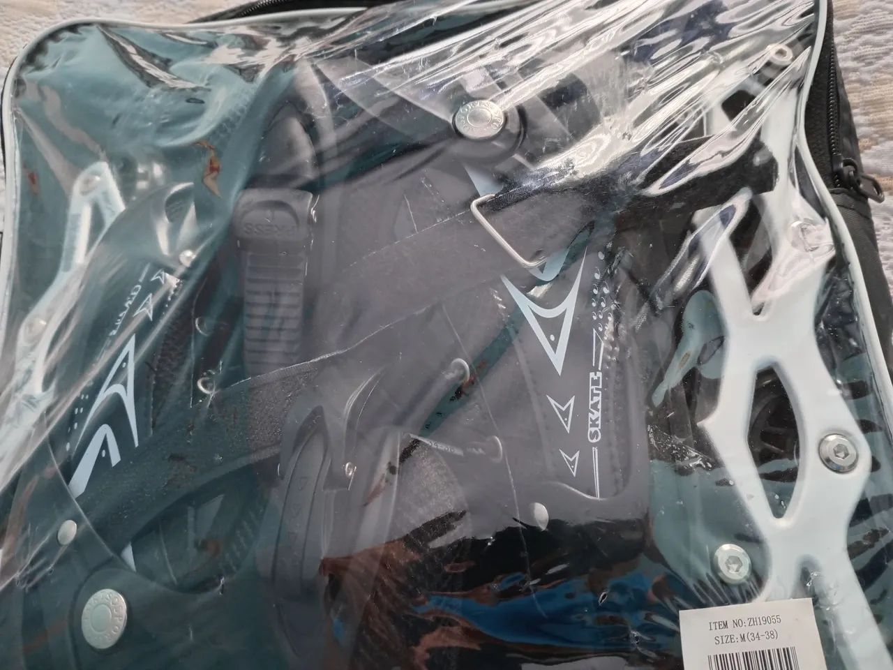 Patins ajustável  35 a 38 novo. - Foto 4