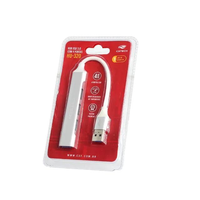 Hub USB 3.0 4 Portas C3Tech HU-320SI - WZetta - Foto 3