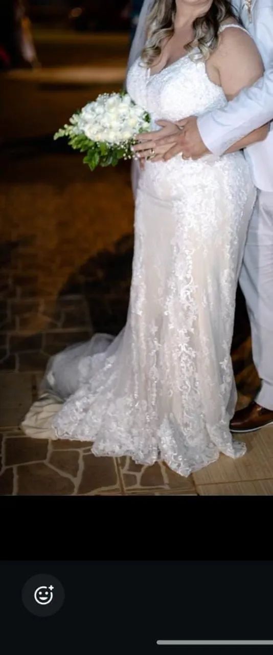 vende se Vestido de noiva off white - Foto 3