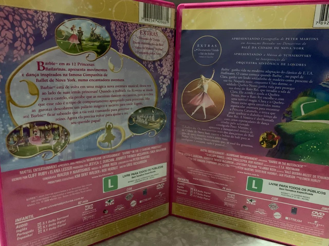 DVDs BARBIE O QUEBRA NOZES - BARBIE EM AS 12 PRINCESAS BAILARINAS  - Foto 3