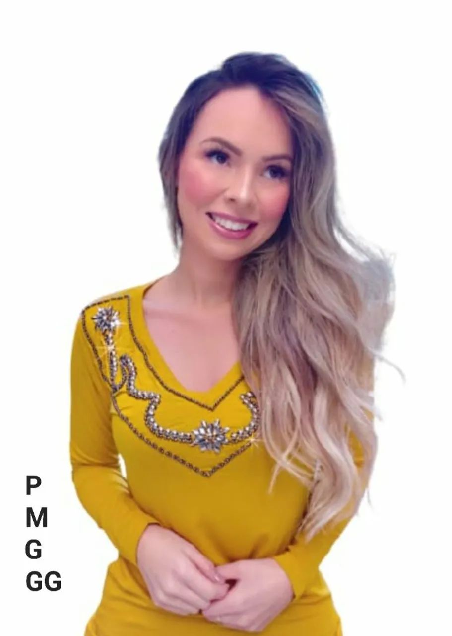 Blusa  feminina em pedrarias  - Foto 4