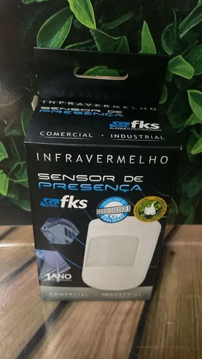 Sensor de Presença Infravermelho Sem Fio FKS - Novo- Unidade