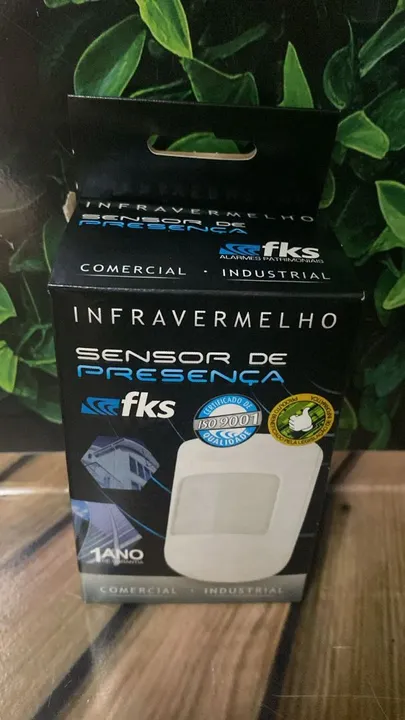 Sensor de Presença Infravermelho Sem Fio FKS - Novo- Unidade