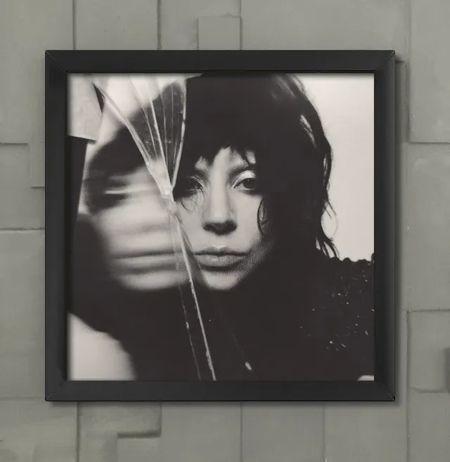 Quadro da capa do vinil Lady Gaga Mayhem - 34x34cm