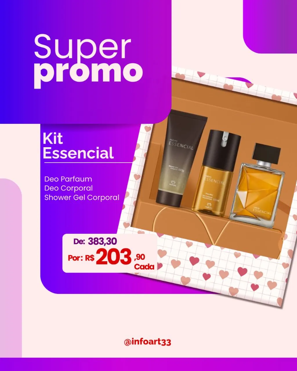Kit Essencial Natura - Super Promoção!
