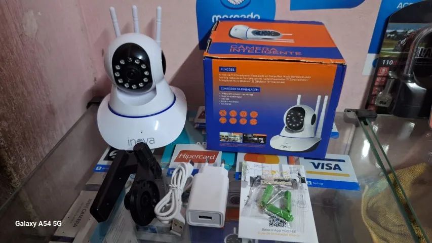 Câmera Inteligente Wi-fi 360° Acesso Remoto Via Celular - Foto 6