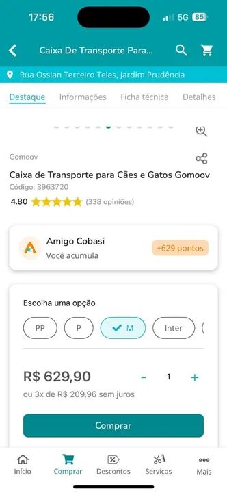 Caixa transporte pet cobasi  - Foto 5