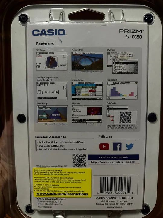 Calculadora Casio Prizm FX-cg50 lacrada - Foto 3
